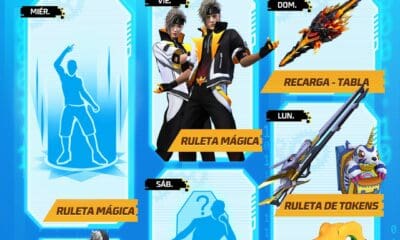 Agenda semanal de Free Fire 12 a 18 de novembro traz colaboração com Digimon Adventure