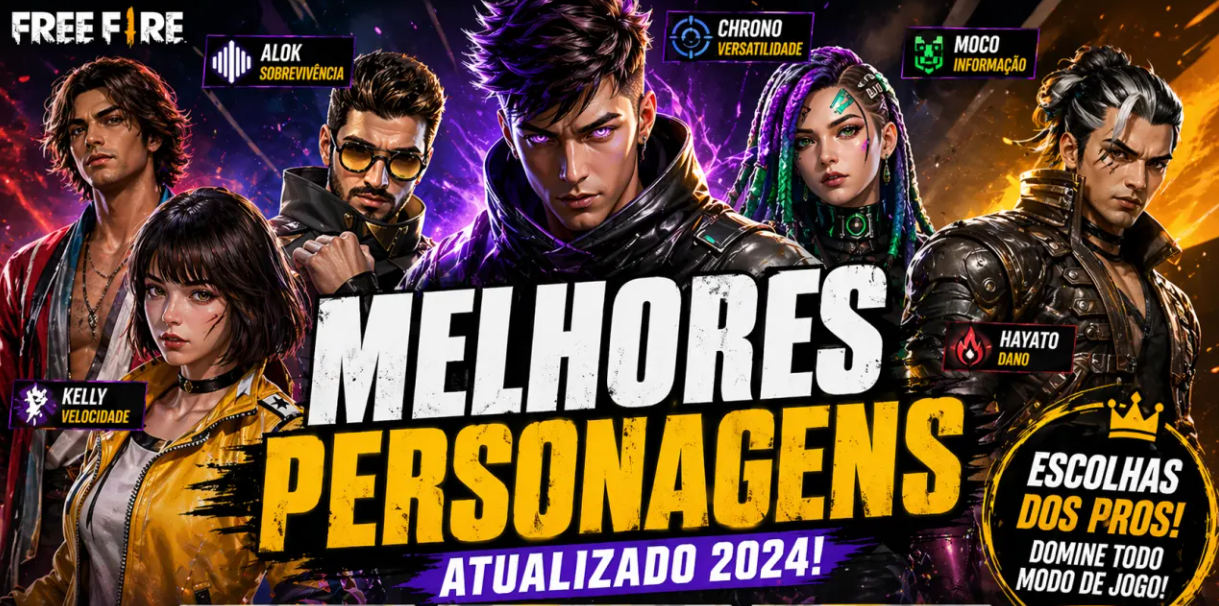 Melhores combinações de personagens no Free Fire em 2026: entenda o meta e veja as builds mais usadas
